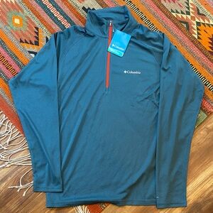 New Columbia Teal Long-Sleeve windbreaker style